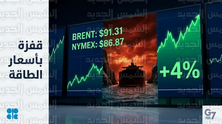 أسعار النفط اليوم الخميس 12-3-2026: خام برنت يتجاوز 91 دولاراً وسط توترات مضيق هرمز