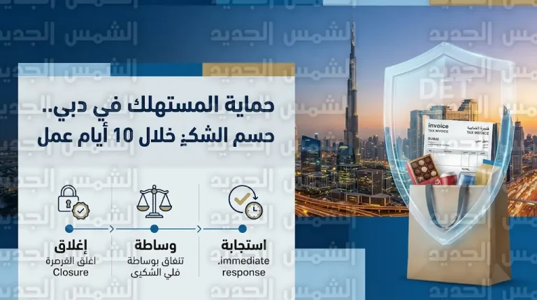 إجراءات حماية المستهلك في دبي لعام 2026 تضمن حسم الشكاوى التجارية خلال مدة زمنية أقصاها 10 أيام عمل