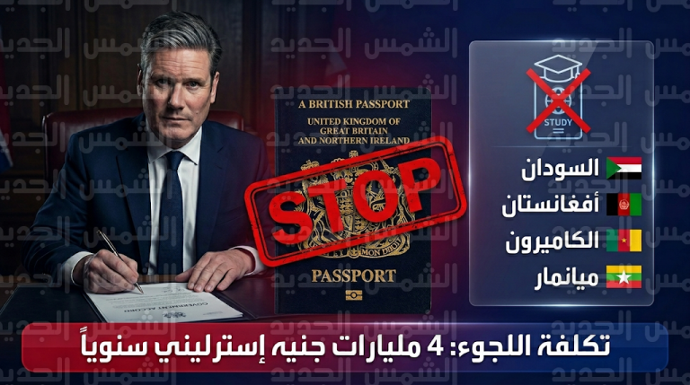 بريطانيا توقف تأشيرات الدراسة لمواطني السودان وثلاث دول أخرى وتفعل مكابح الطوارئ للحد من تدفقات اللجوء