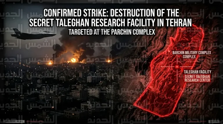 تدمير موقع سري تحت الأرض بمجمع بارشين في ضربة جوية إسرائيلية استهدفت منشأة طلقان بالعاصمة الإيرانية