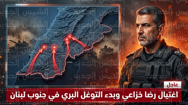 تصعيد عسكري غير مسبوق يشمل اغتيال رضا خزاعي وبدء عملية برية إسرائيلية واسعة في العمق اللبناني