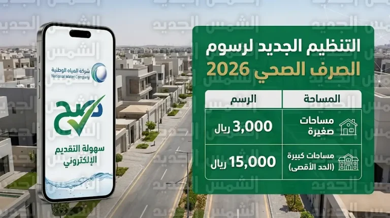 رسوم توصيل الصرف الصحي 2026 في السعودية: الدليل الشامل للتكاليف الجديدة وخطوات التقديم