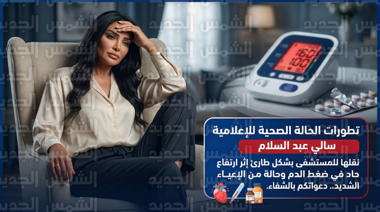 سالي عبدالسلام تثير القلق بعد فقدانها القدرة على الحركة تماماً بسبب أزمة صحية في شهور حملها الأول