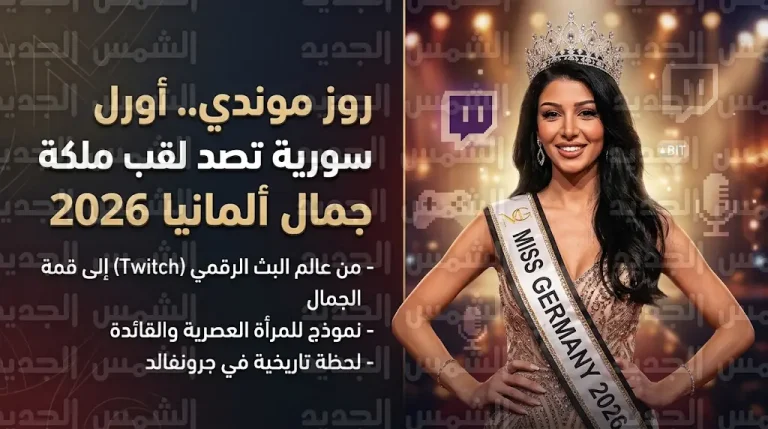 سورية الأصل وتحدت صعاب اللجوء لتنتزع اللقب.. تتويج صانعة المحتوى روز موندي ملكة لجمال ألمانيا 2026