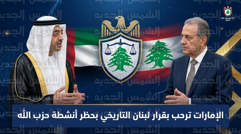 عبدالله بن زايد يعلن ترحيب الإمارات بقرار لبنان حظر كافة أنشطة حزب الله وتصنيفه تنظيماً خارجاً عن الشرعية