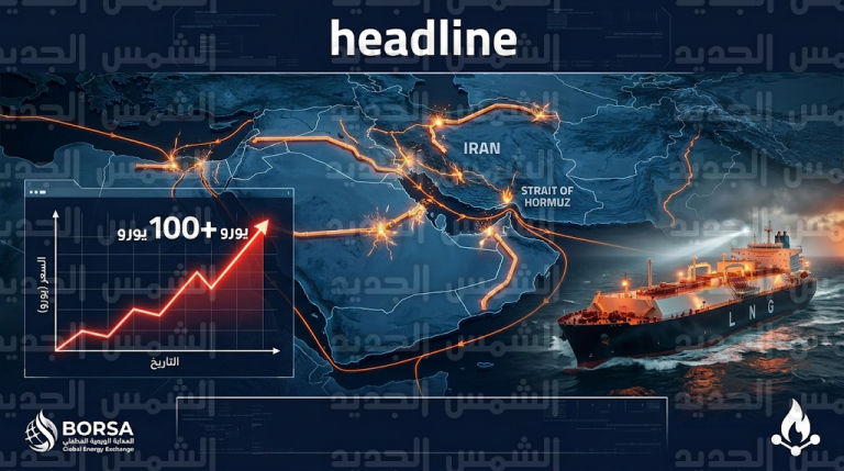 غولدمان ساكس يحذر من وصول أسعار الغاز لـ 100 يورو في حال تعطل الملاحة بمضيق هرمز