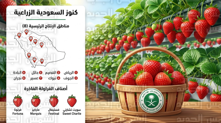 وزارة البيئة تدشن موسم الفراولة السعودي 2026 في 8 مناطق بمشاركة كبرى أسواق التجزئة